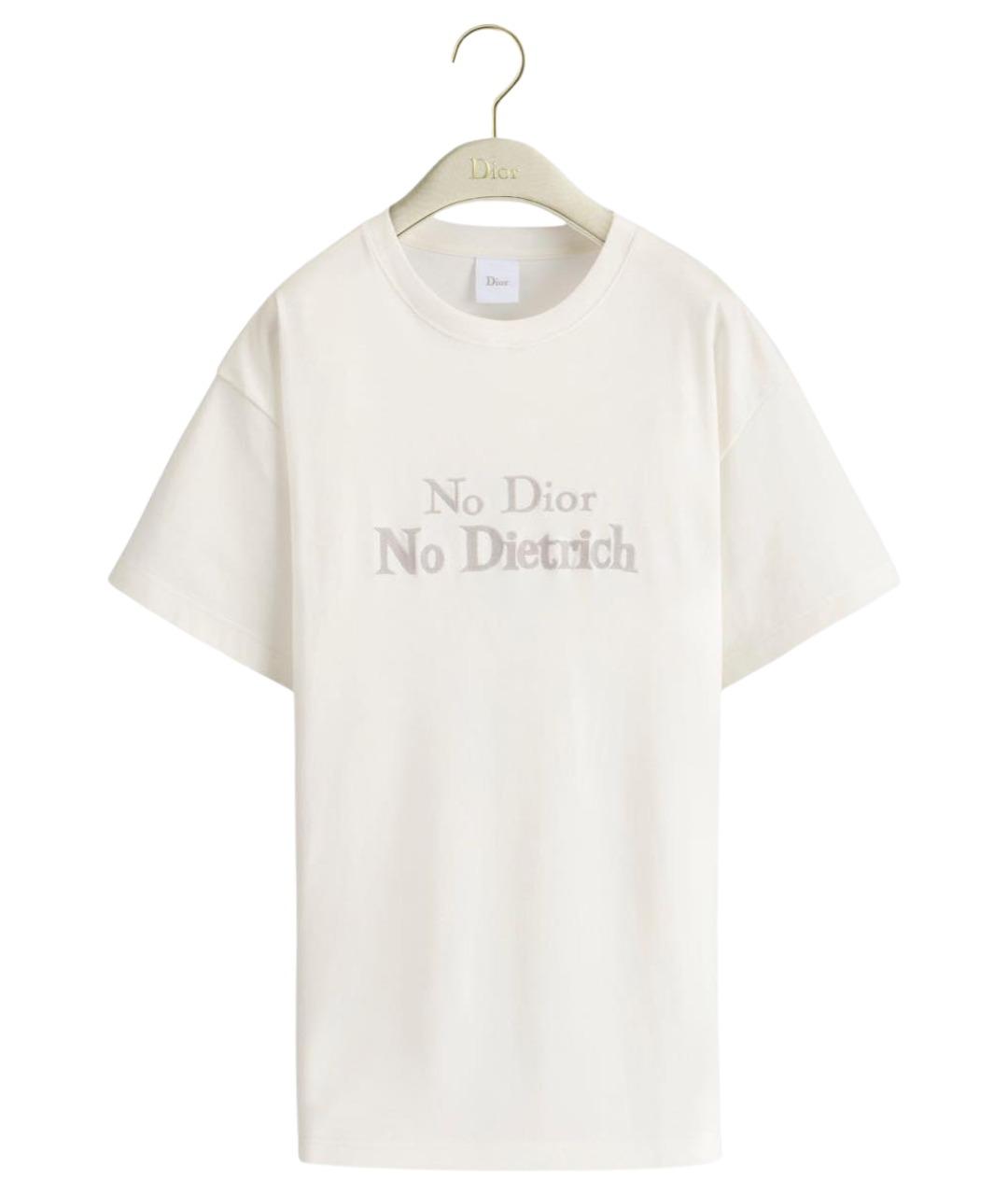 CHRISTIAN DIOR Белая хлопковая футболка, фото 9