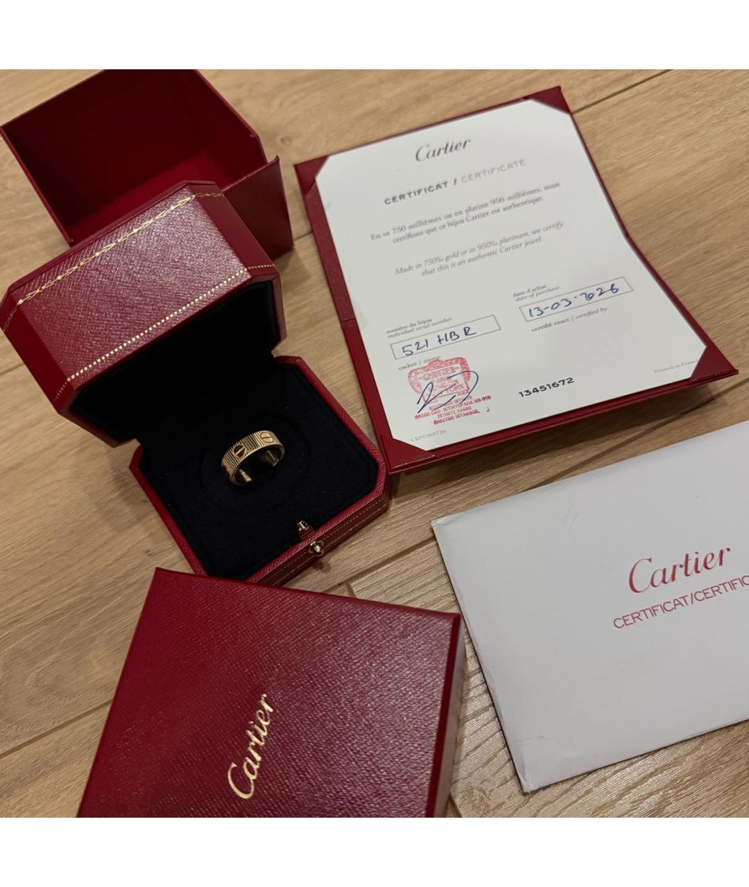 CARTIER Желтое кольцо из желтого золота, фото 2