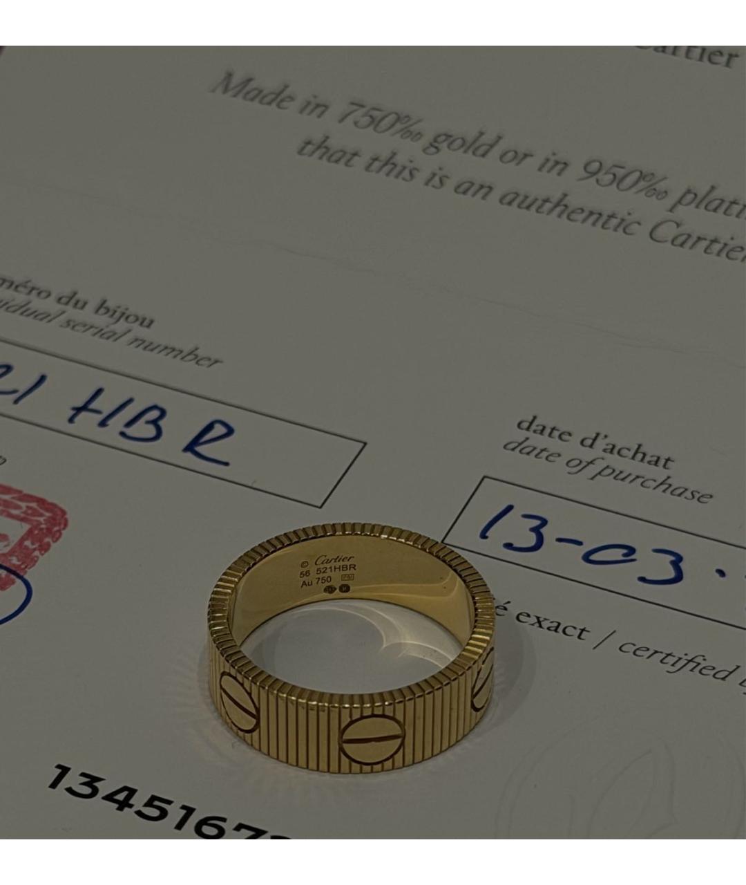 CARTIER Желтое кольцо из желтого золота, фото 4