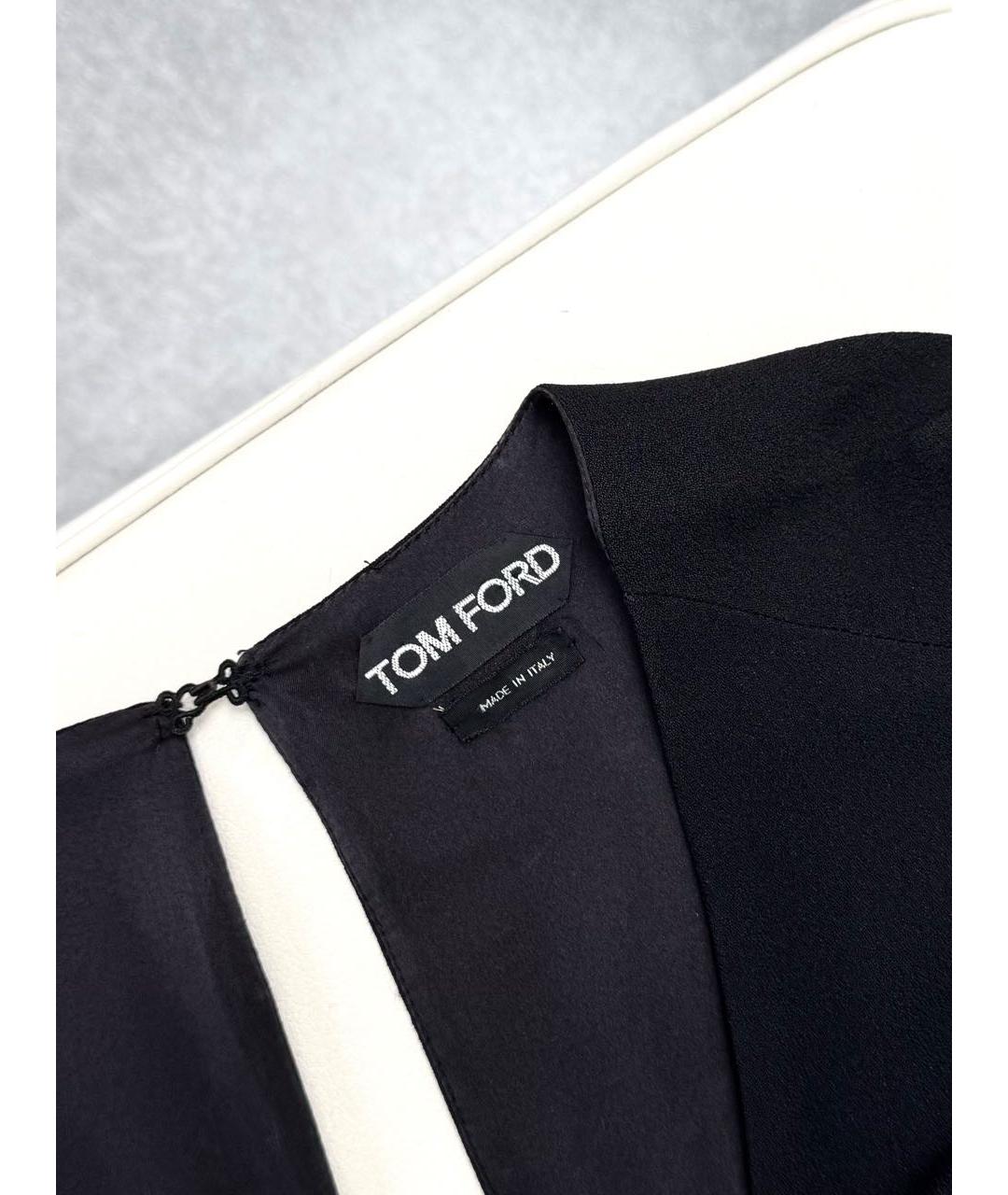TOM FORD Черное шелковое платье, фото 3