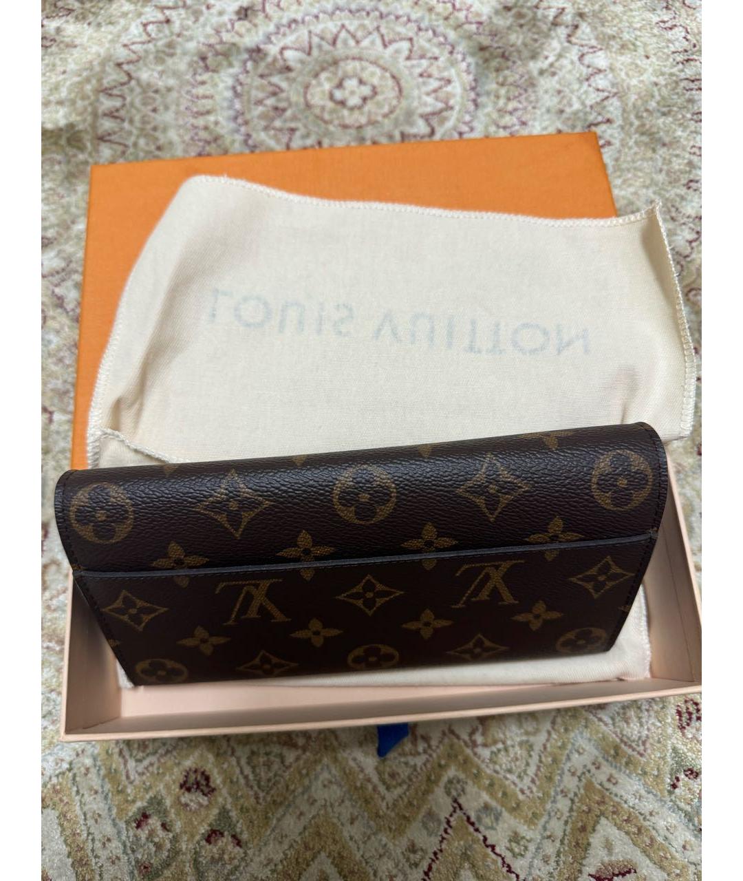 LOUIS VUITTON Фуксия кожаный кошелек, фото 2