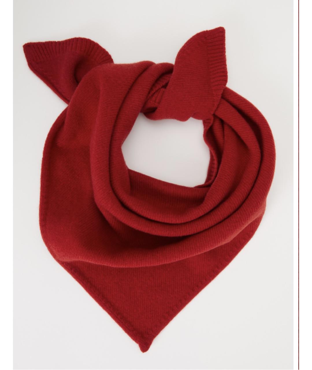 ROHE Красный шерстяной шарф, фото 4