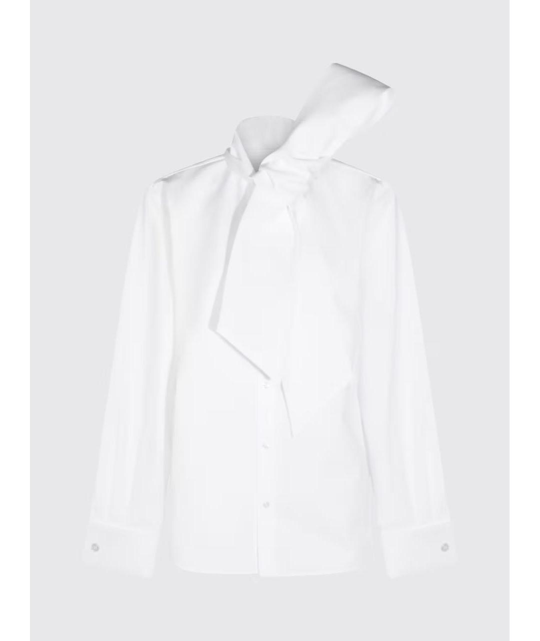 SAINT LAURENT Белая хлопковая рубашка, фото 8