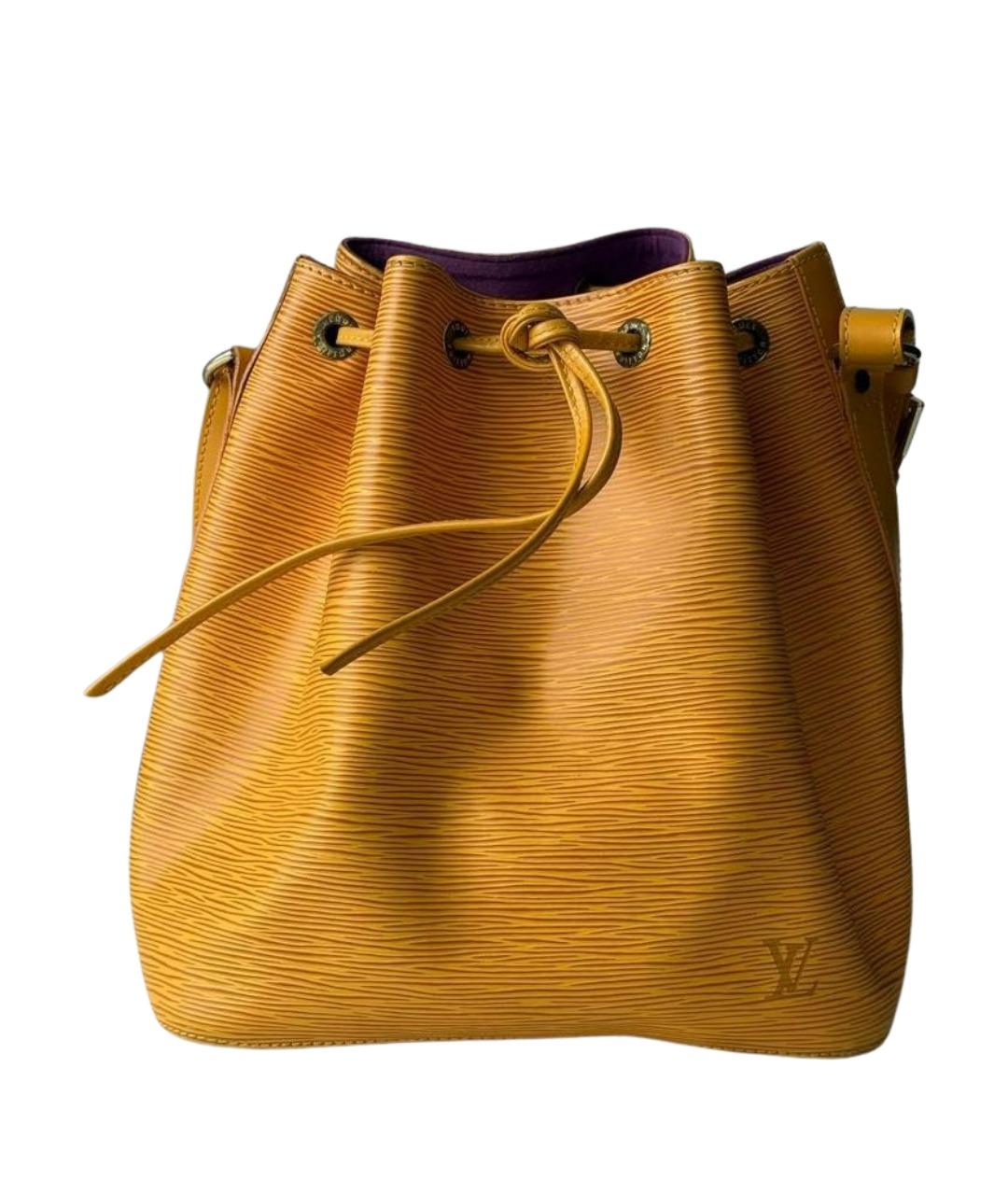 LOUIS VUITTON Горчичная кожаная сумка через плечо, фото 1