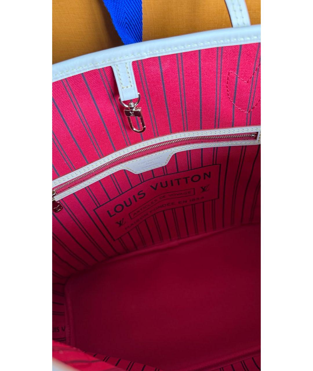LOUIS VUITTON Коричневая сумка тоут из канвы, фото 3