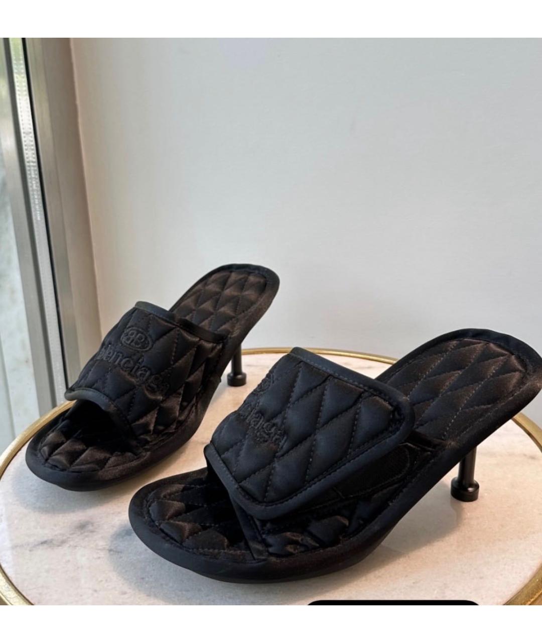 BALENCIAGA Черные сабо, фото 3