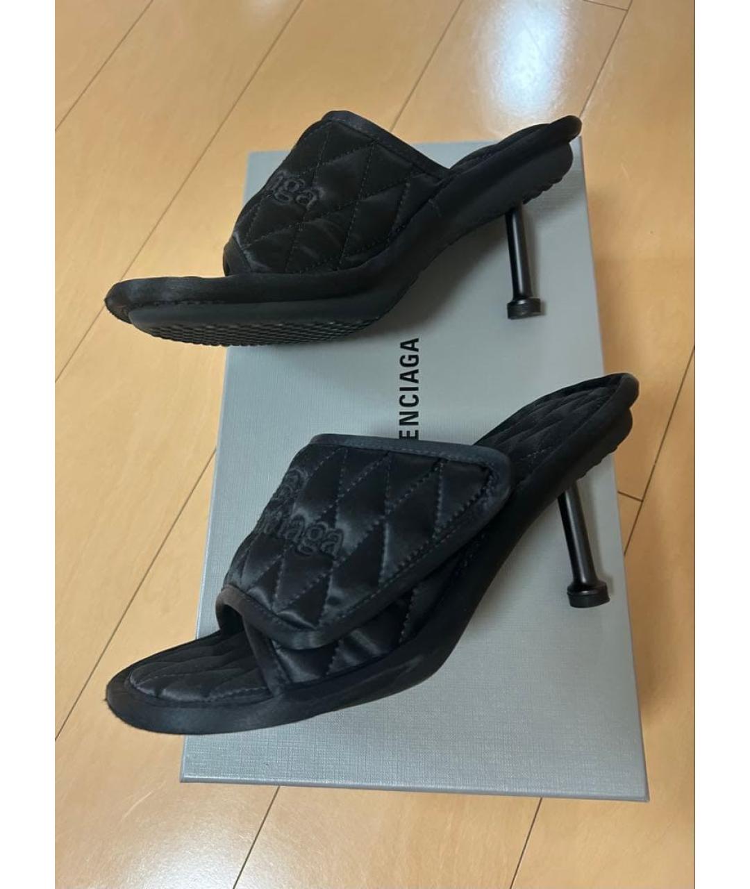 BALENCIAGA Черные сабо, фото 2