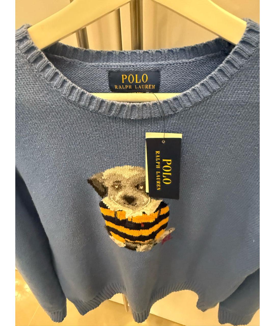 POLO RALPH LAUREN Синий вискозный джемпер / свитер, фото 3