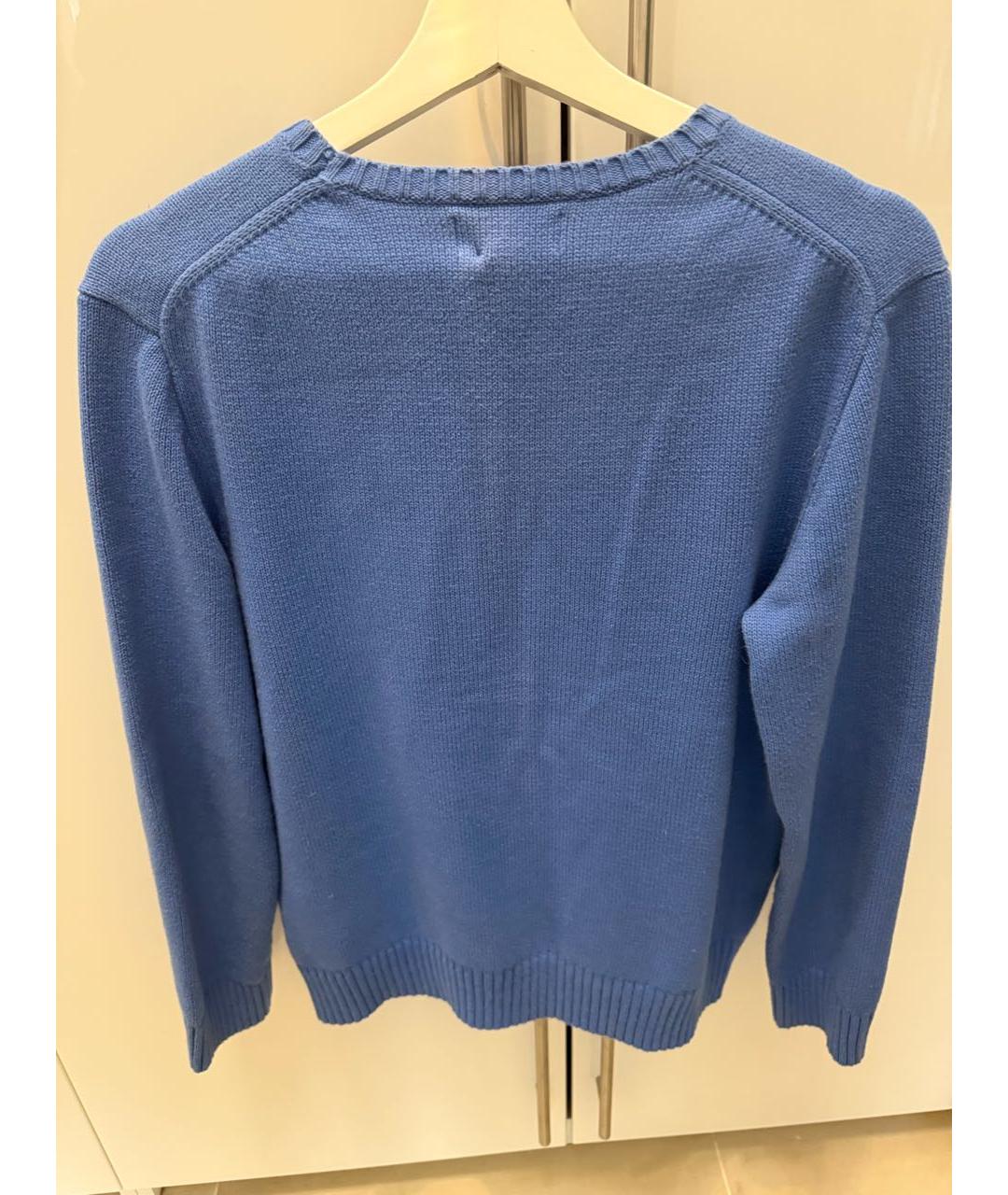 POLO RALPH LAUREN Синий вискозный джемпер / свитер, фото 2