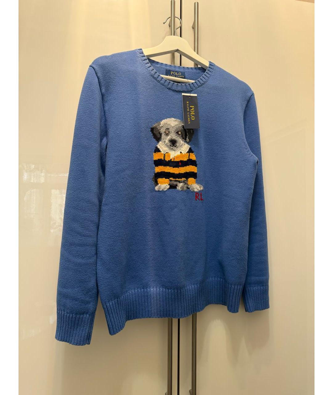 POLO RALPH LAUREN Синий вискозный джемпер / свитер, фото 6
