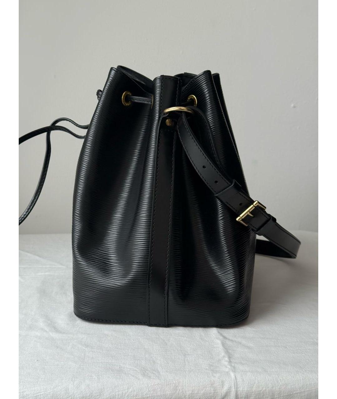 LOUIS VUITTON Черная кожаная сумка через плечо, фото 2