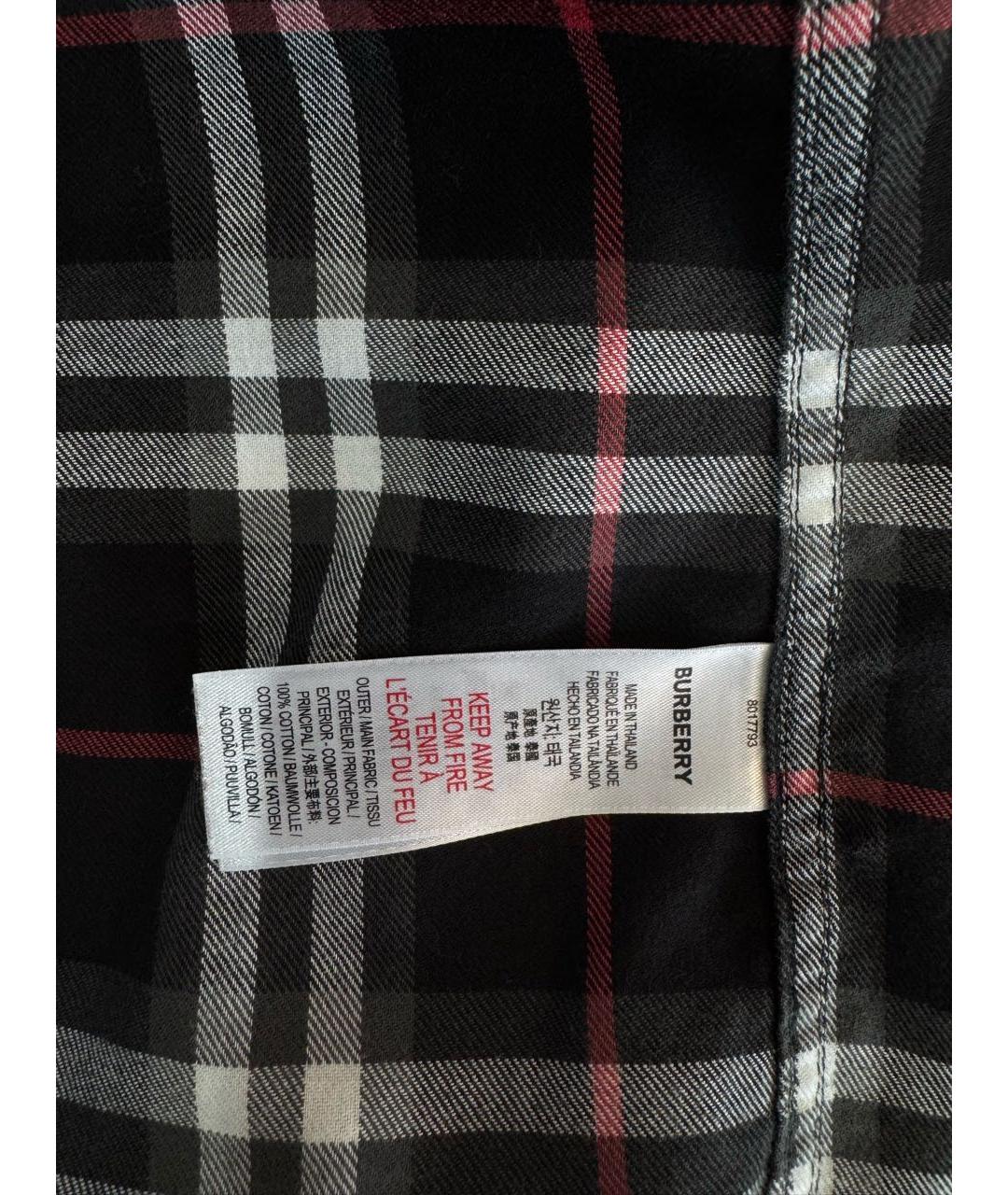 BURBERRY Мульти хлопковая детская рубашка, фото 5