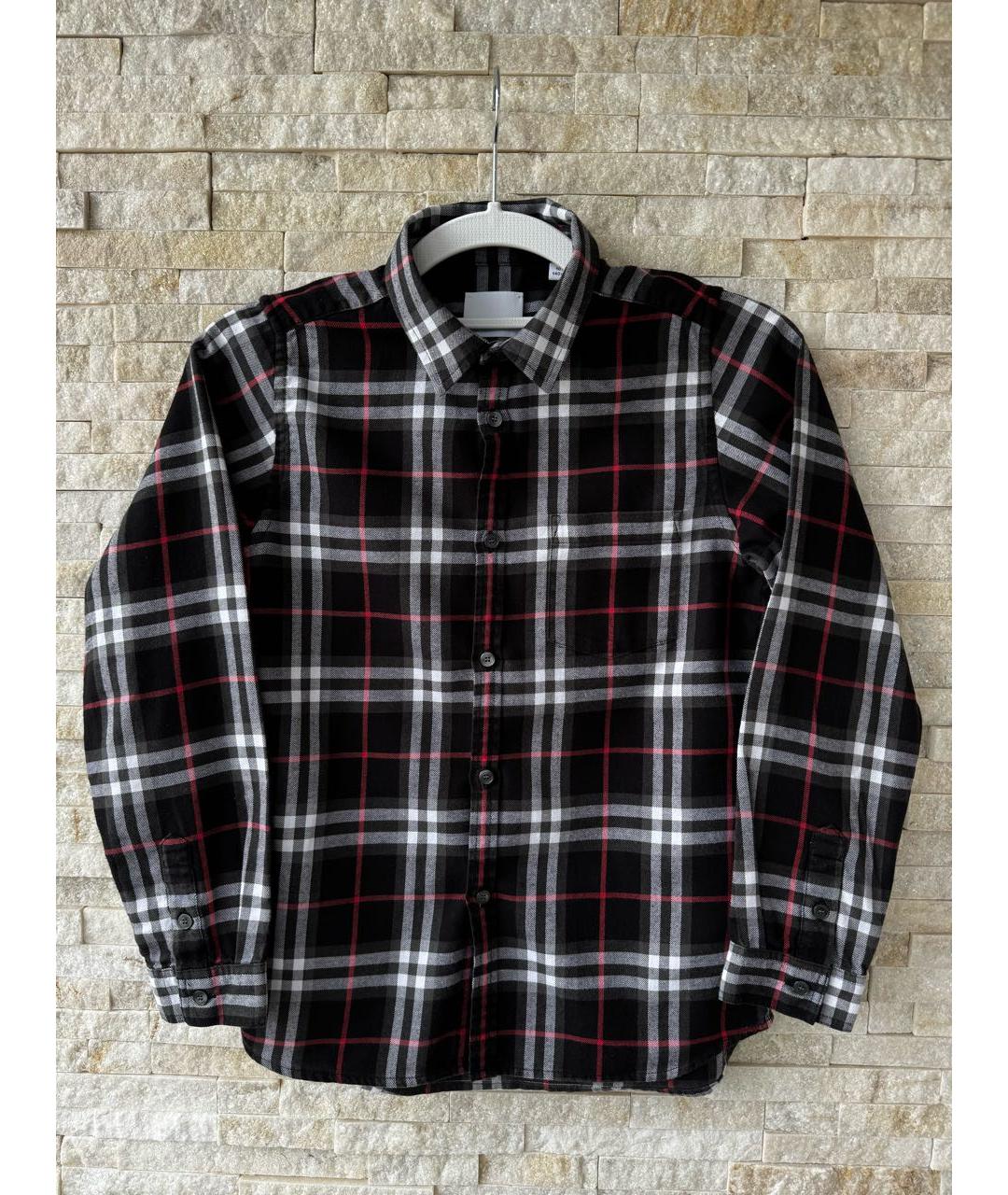 BURBERRY Мульти хлопковая детская рубашка, фото 7