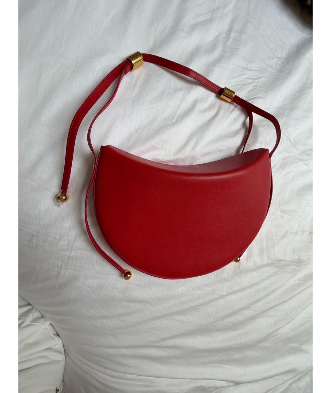 FURLA Красная кожаная сумка через плечо, фото 3
