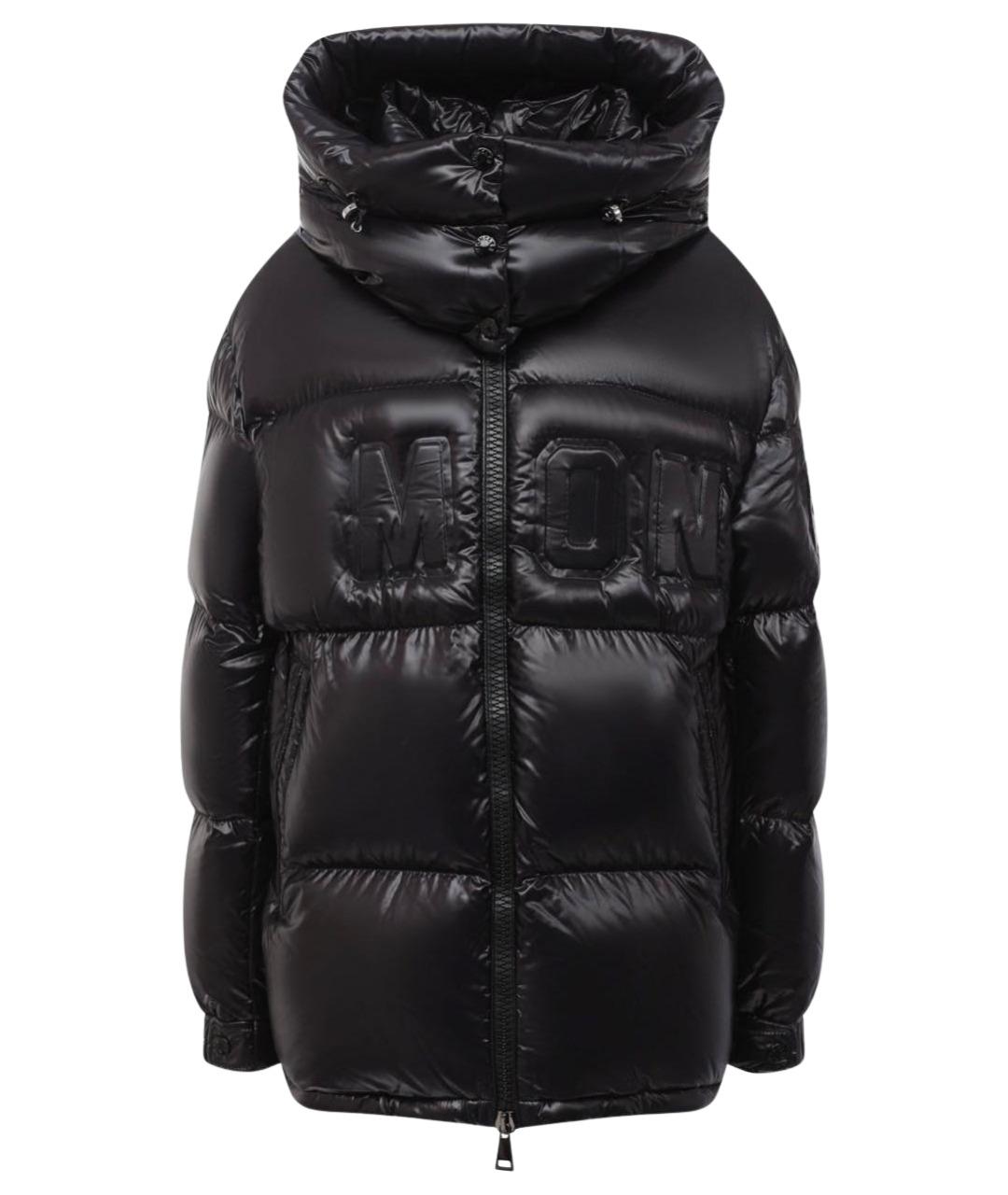 MONCLER Черный полиамидовый пуховик, фото 1