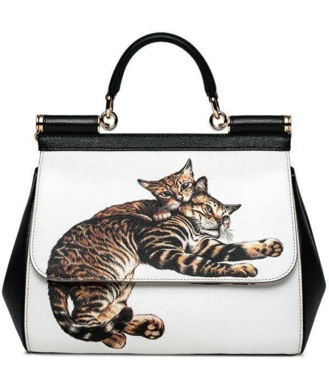 DOLCE&GABBANA Кожаная сумка с короткими ручками, фото 9