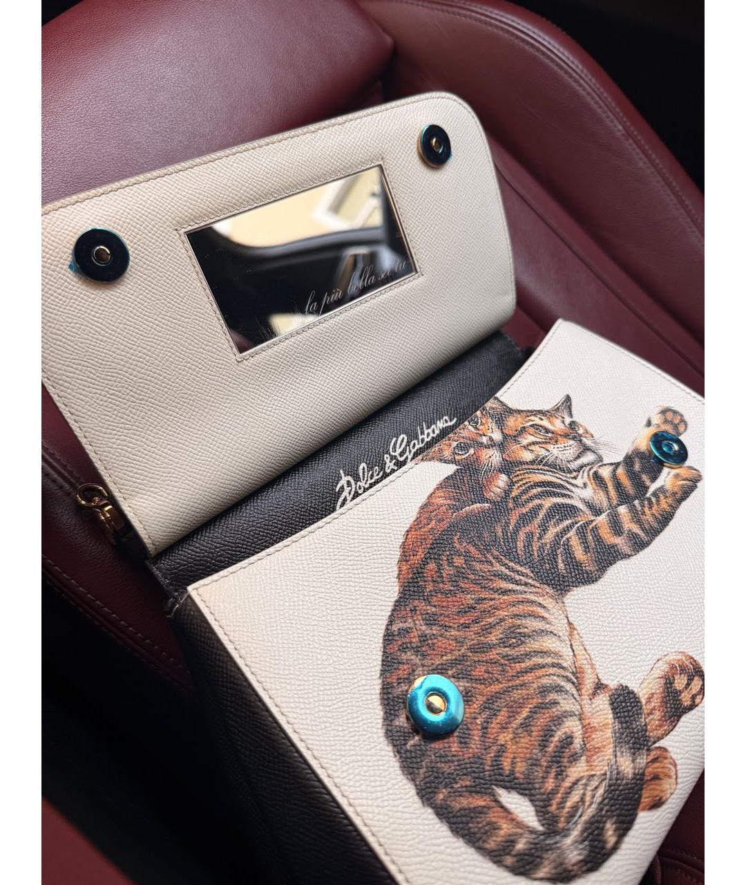 DOLCE&GABBANA Кожаная сумка с короткими ручками, фото 5