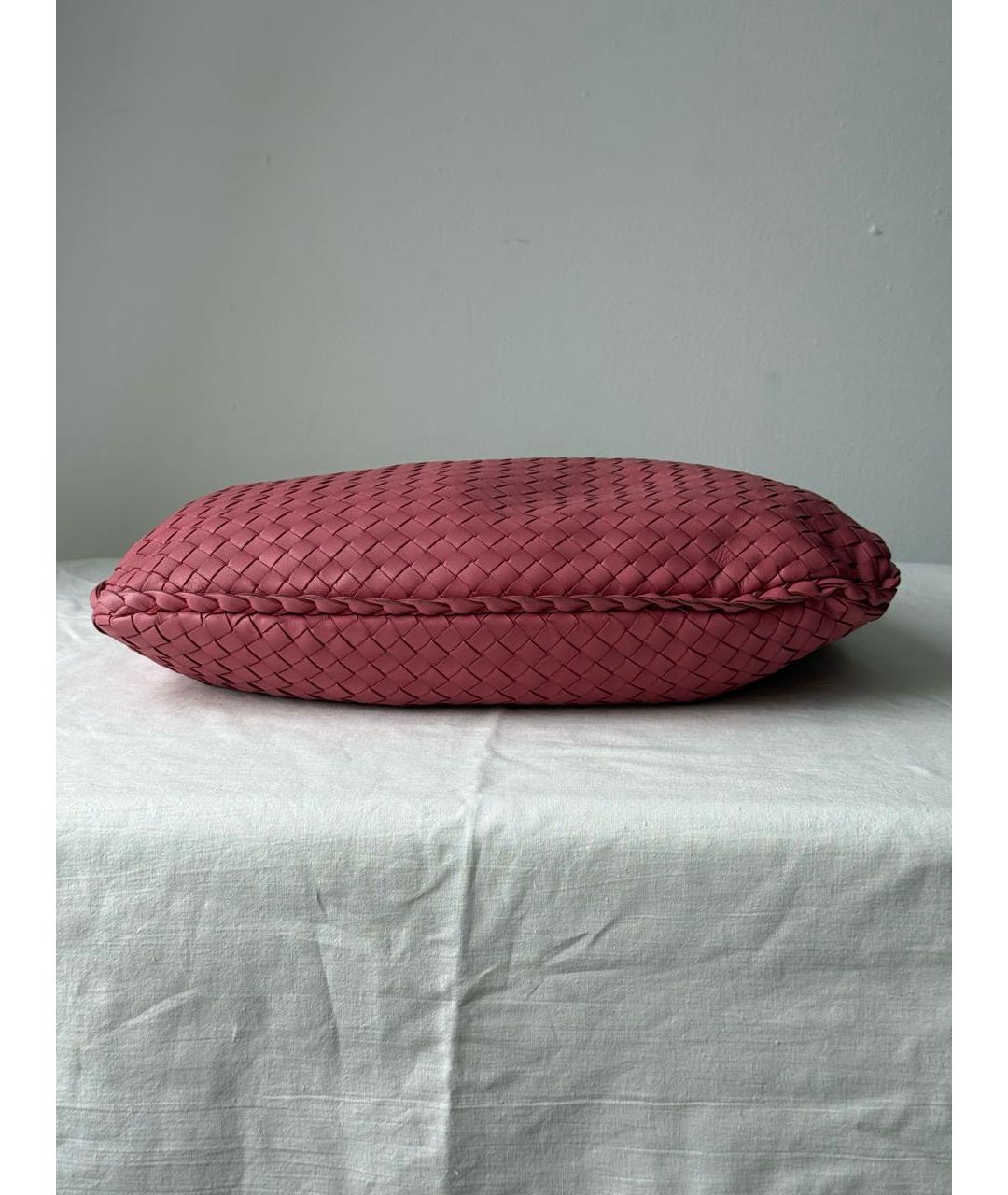 BOTTEGA VENETA Розовая кожаная сумка через плечо, фото 3