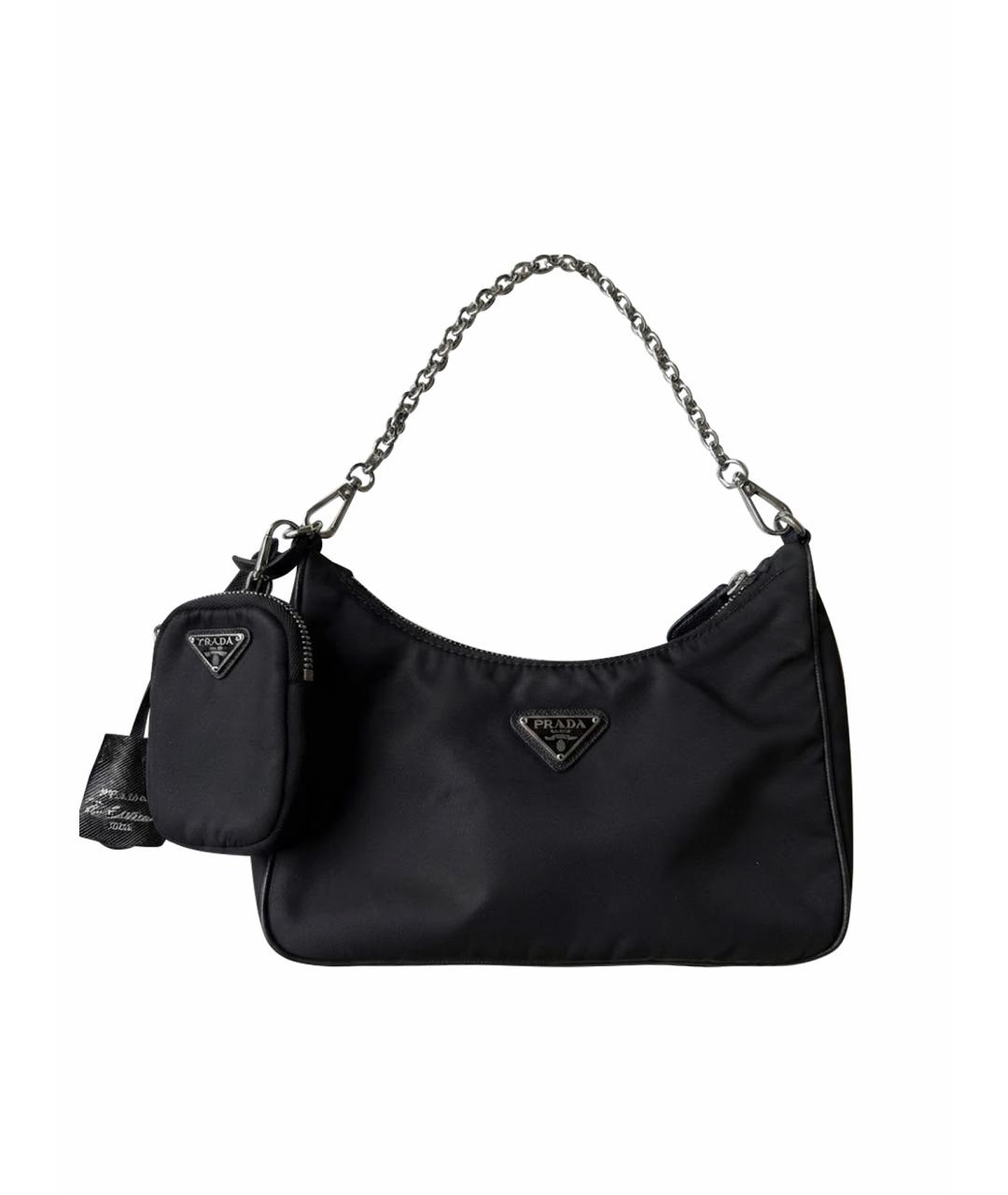 PRADA Черная нейлоновая сумка через плечо, фото 1