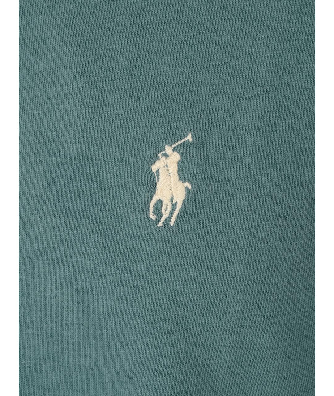 POLO RALPH LAUREN Зеленая хлопковая футболка, фото 6