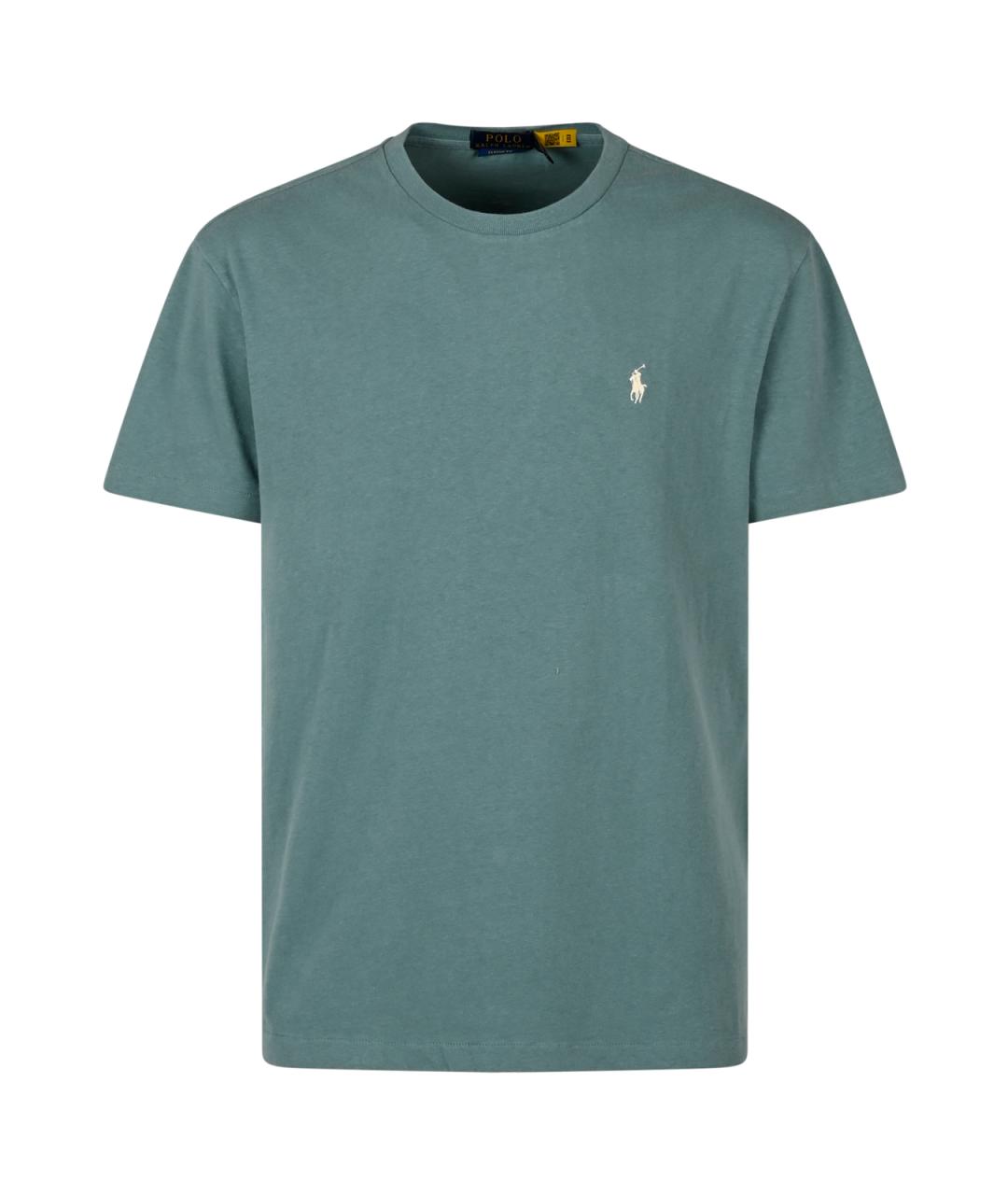 POLO RALPH LAUREN Зеленая хлопковая футболка, фото 1