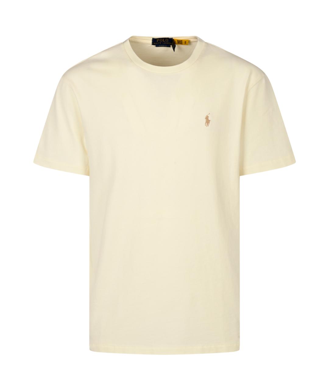 POLO RALPH LAUREN Бежевая хлопковая футболка, фото 1
