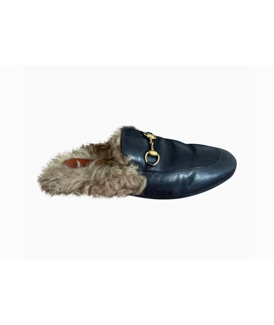 GUCCI Черные кожаные мюли, фото 8
