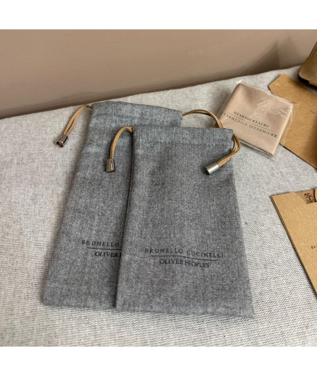 BRUNELLO CUCINELLI Металлические солнцезащитные очки, фото 8