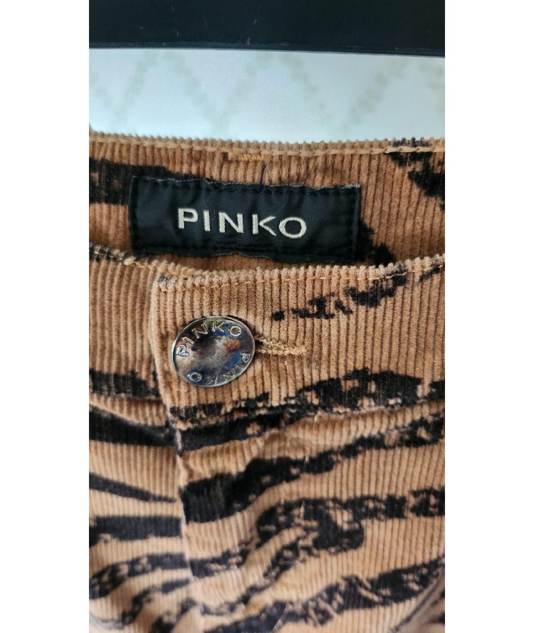 PINKO Мульти велюровые прямые брюки, фото 2