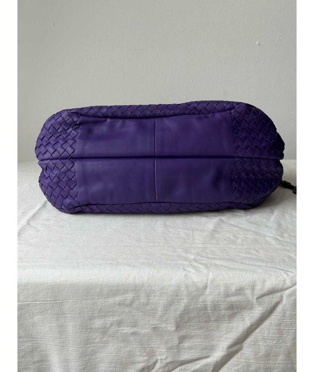 BOTTEGA VENETA Фиолетовая кожаная сумка через плечо, фото 3