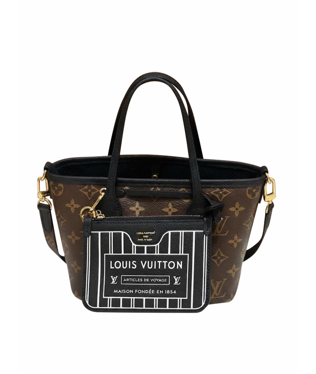 LOUIS VUITTON Коричневая сумка тоут из искусственной кожи, фото 1