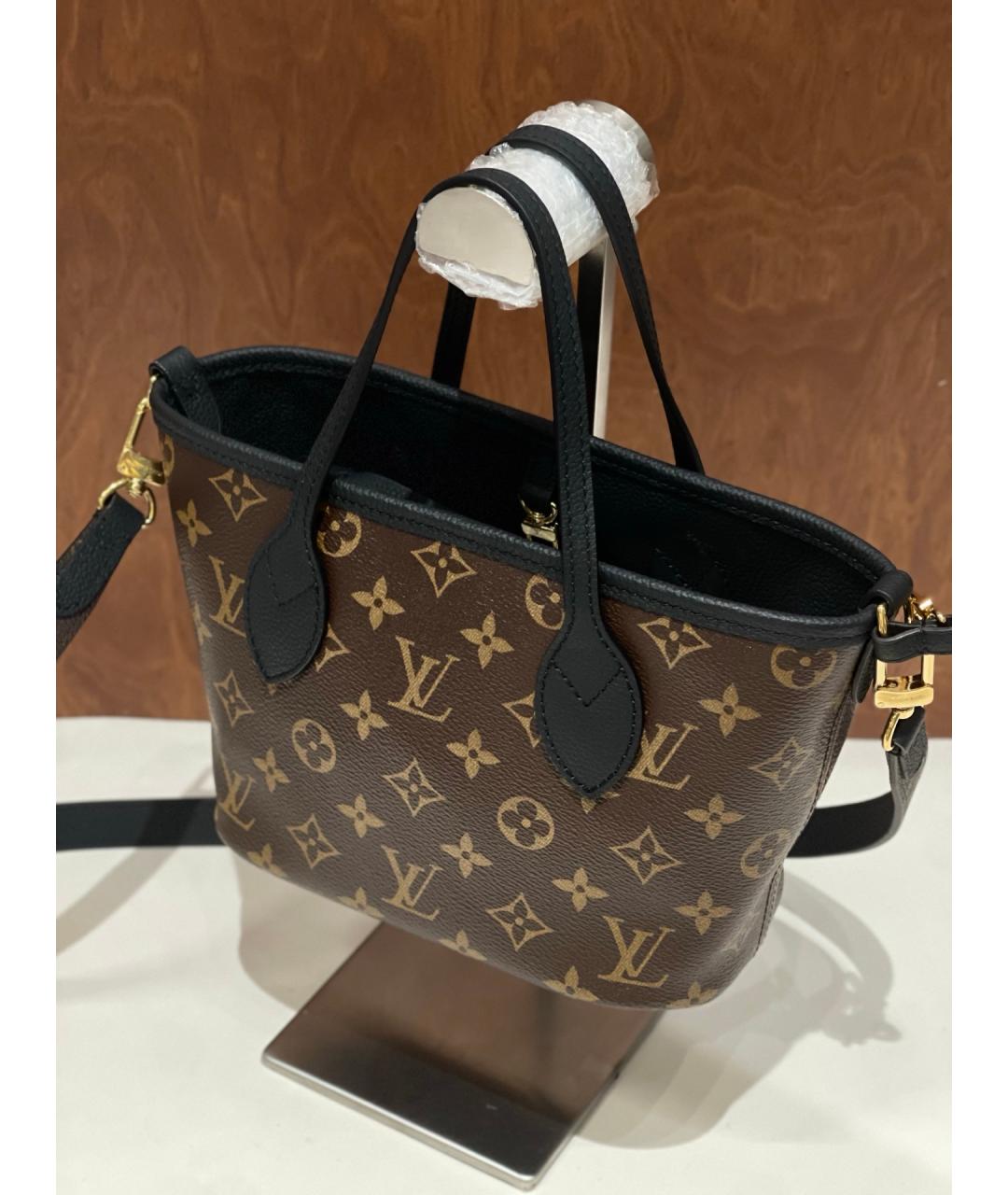 LOUIS VUITTON Коричневая сумка тоут из искусственной кожи, фото 3