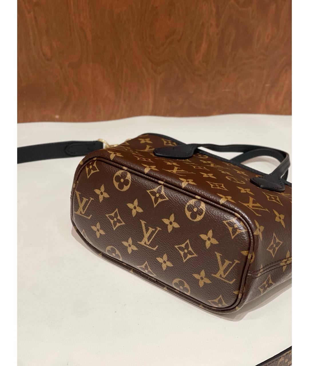 LOUIS VUITTON Коричневая сумка тоут из искусственной кожи, фото 5