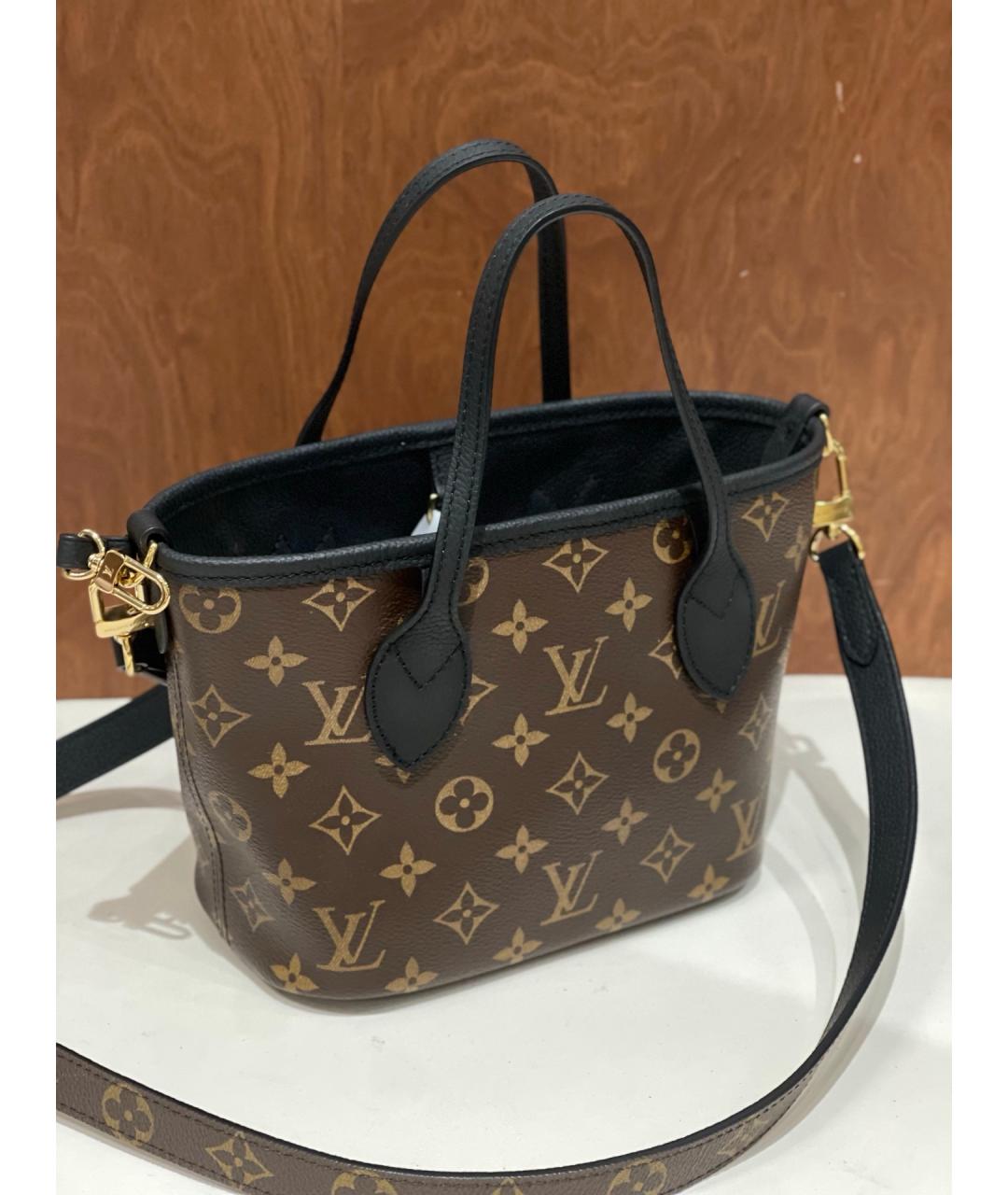 LOUIS VUITTON Коричневая сумка тоут из искусственной кожи, фото 4