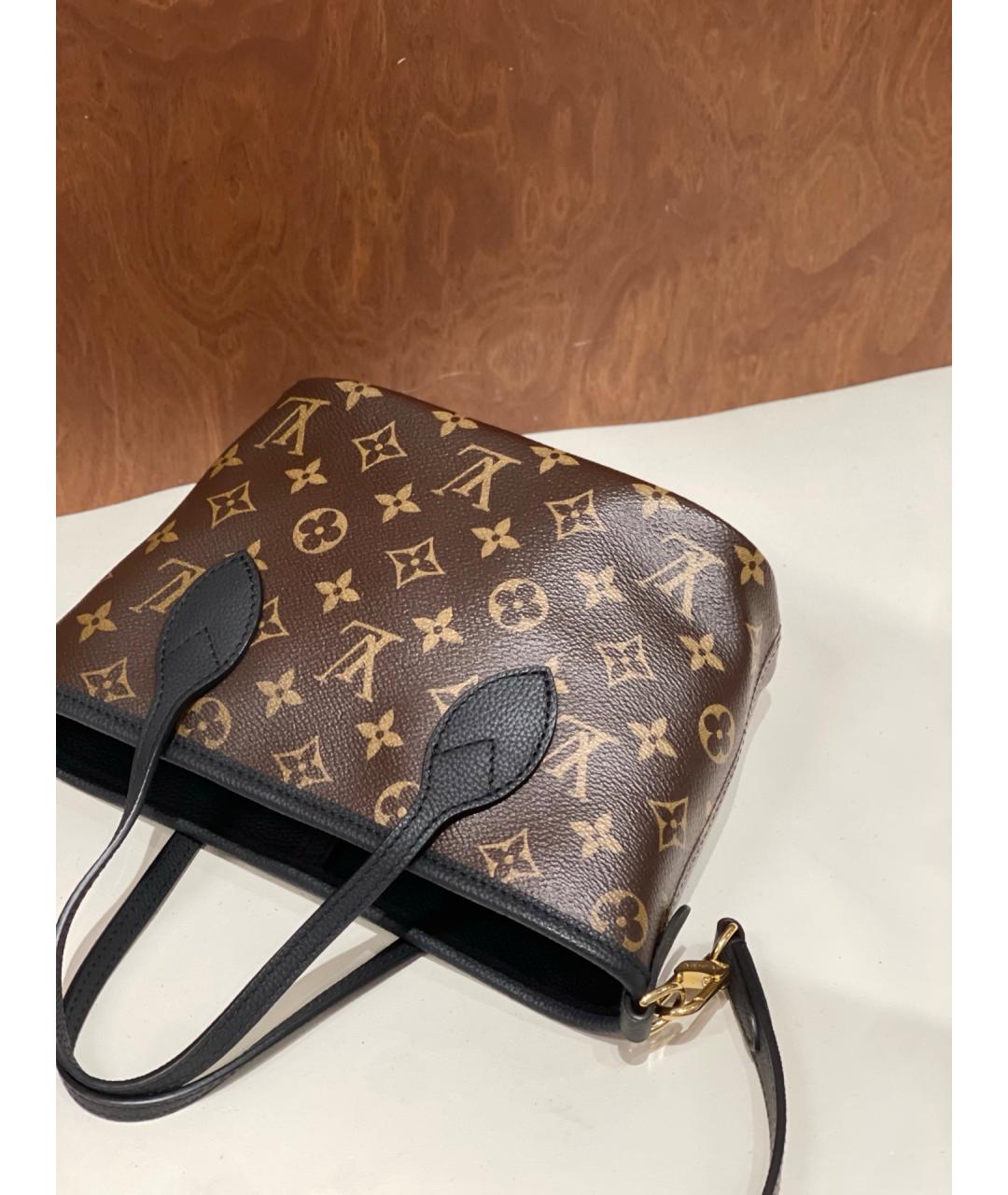 LOUIS VUITTON Коричневая сумка тоут из искусственной кожи, фото 6