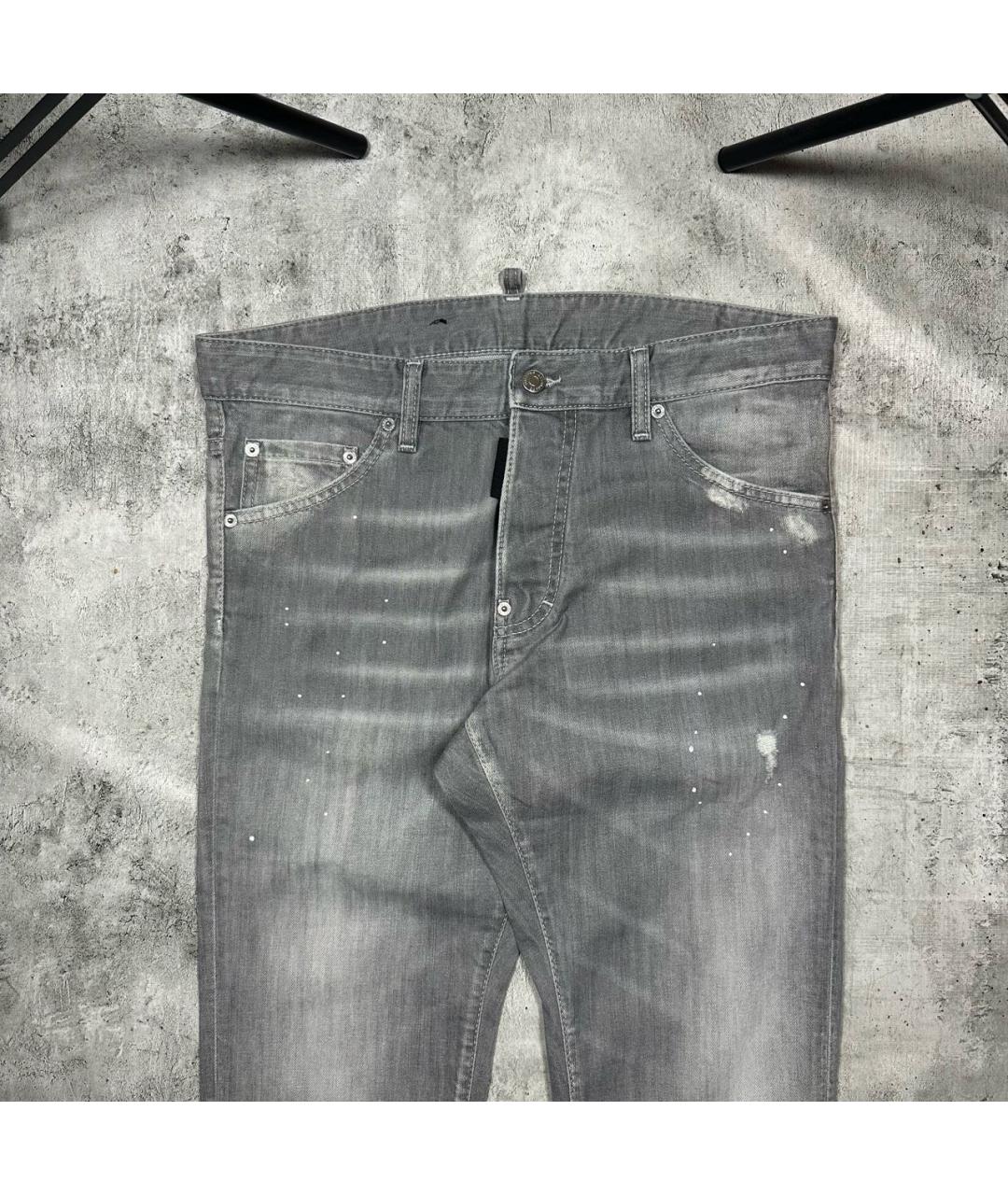DSQUARED2 Серые хлопковые джинсы скинни, фото 4
