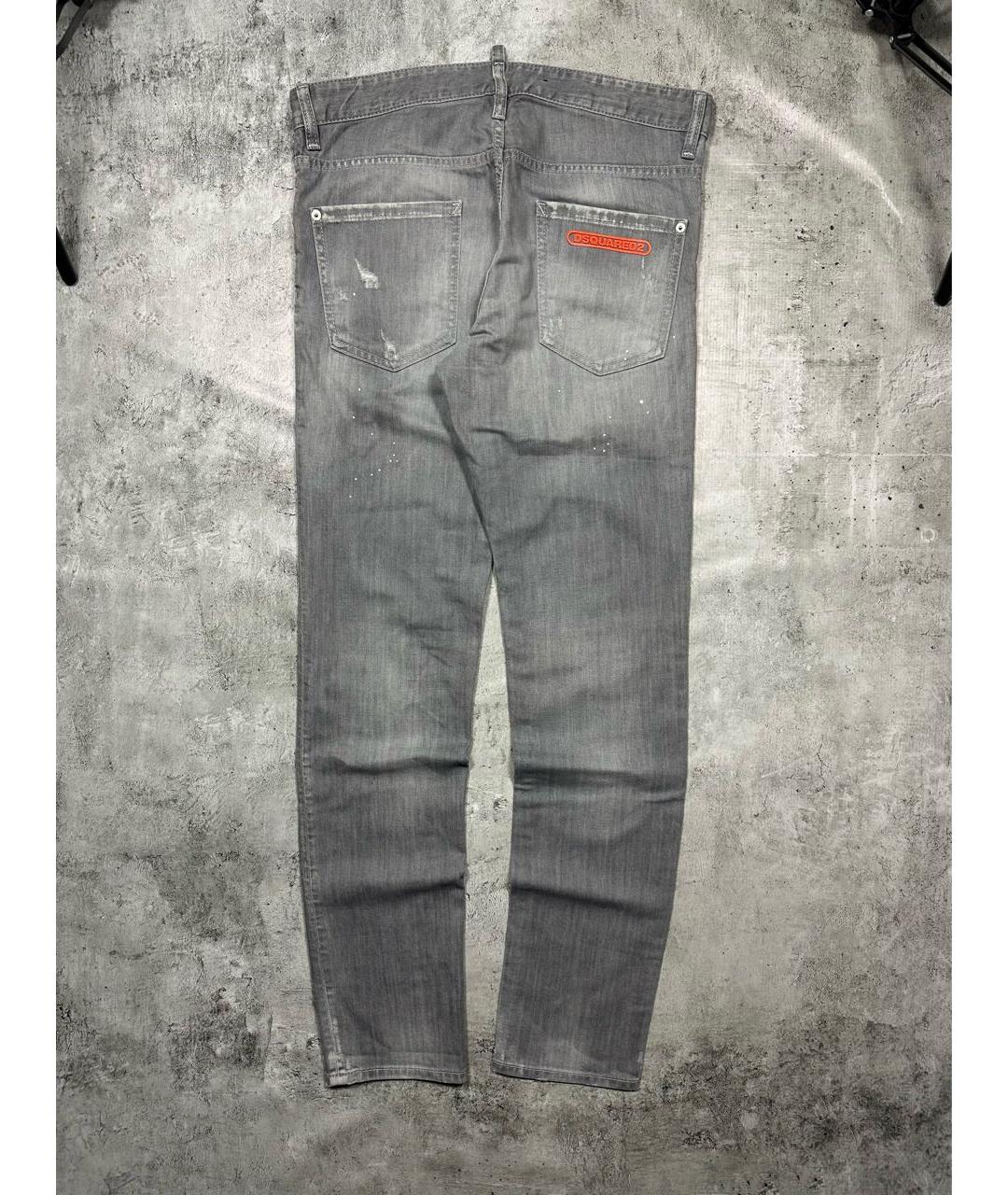 DSQUARED2 Серые хлопковые джинсы скинни, фото 2