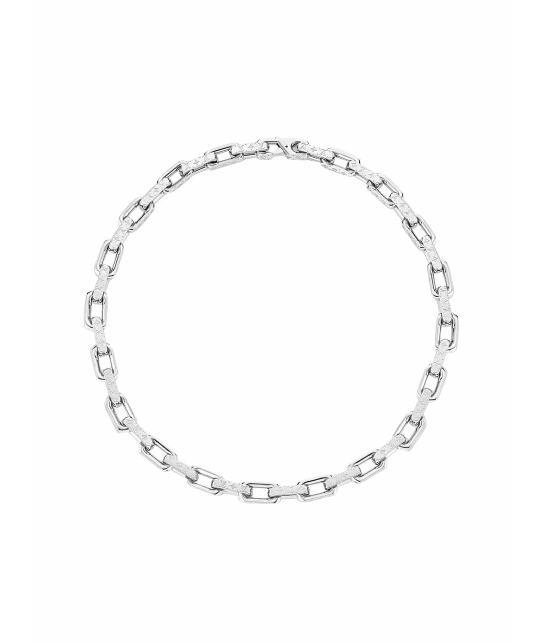 LOUIS VUITTON Серебряное металлическое колье, фото 1