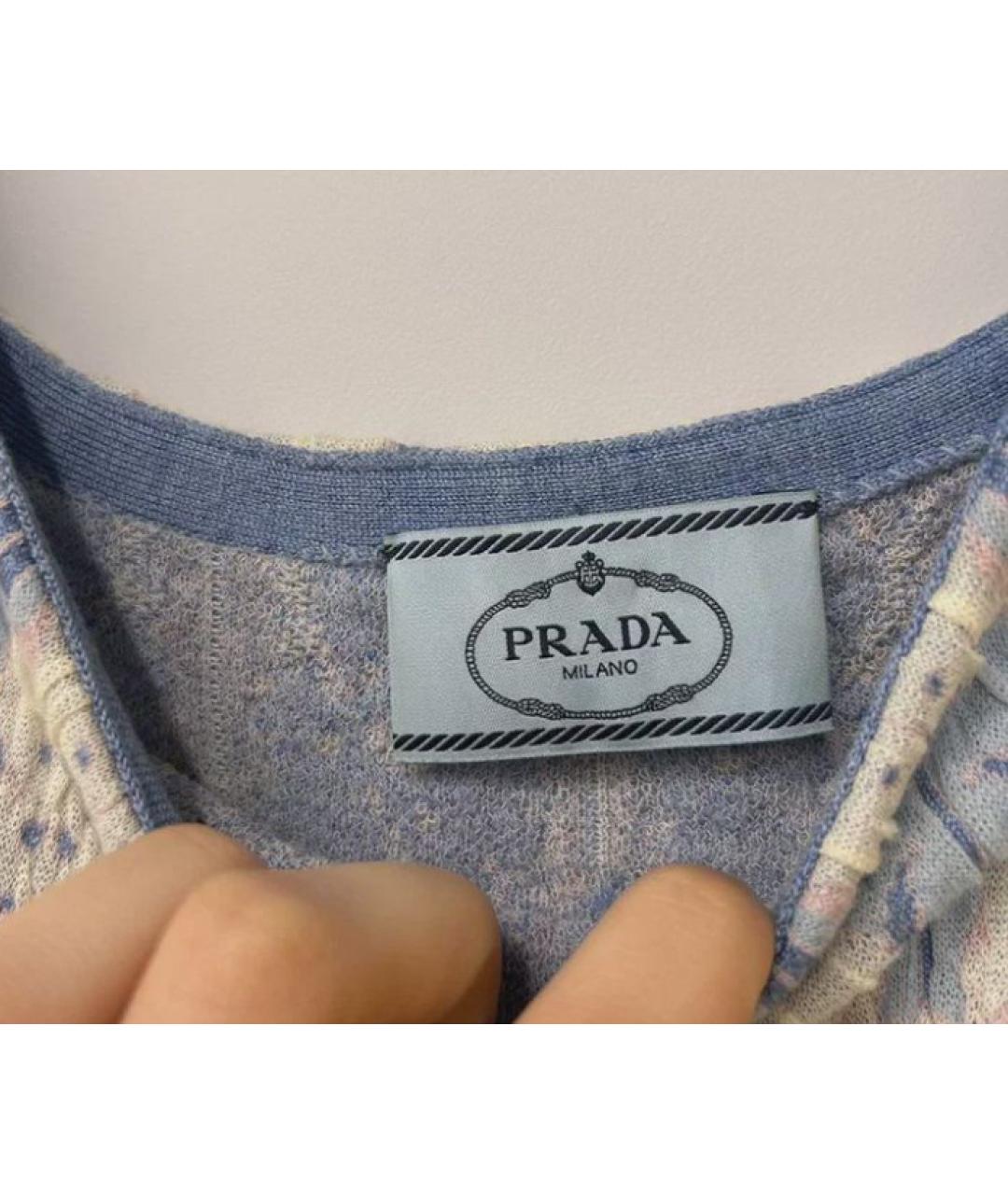 PRADA Голубое коктейльное платье, фото 2