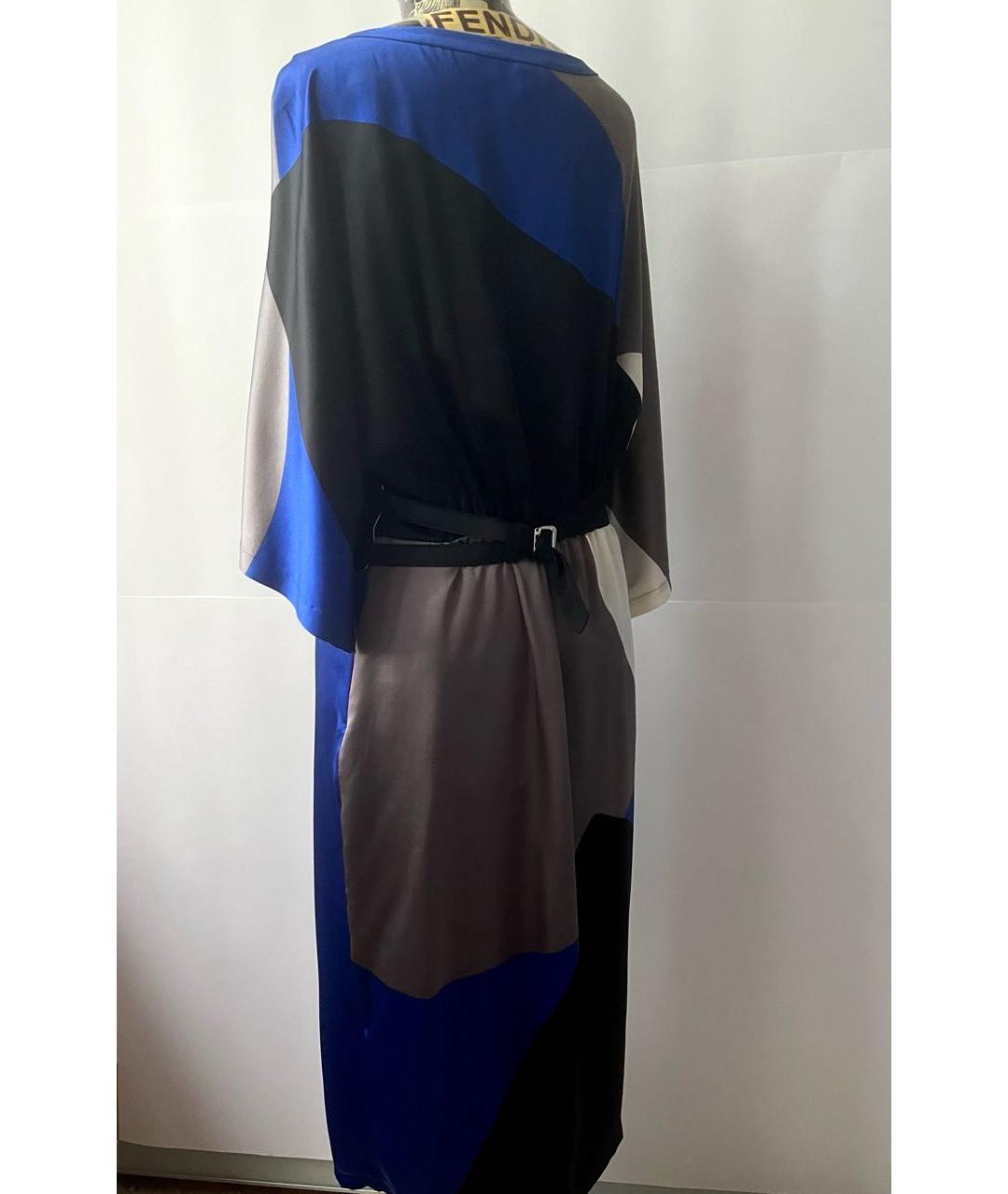 'S MAX MARA Мульти шелковое повседневное платье, фото 2