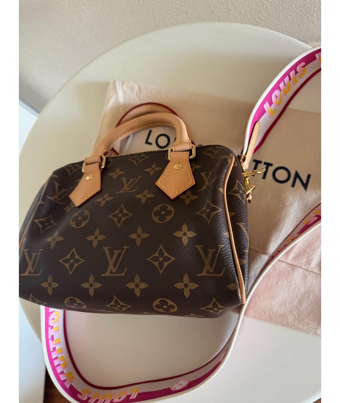LOUIS VUITTON Коричневая сумка через плечо из канвы, фото 3