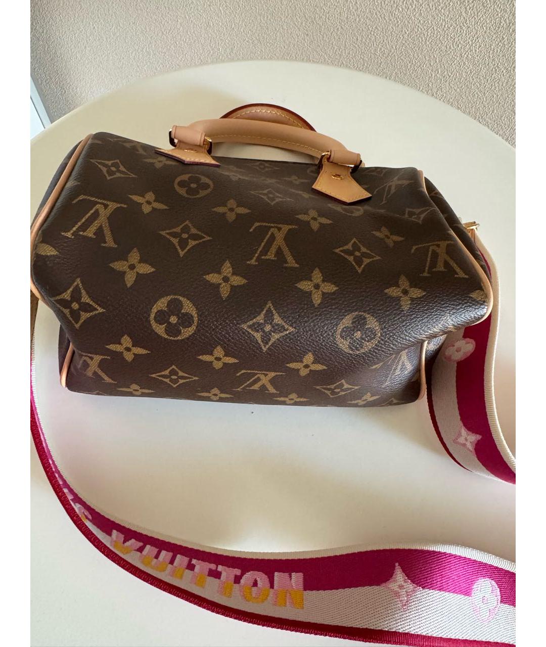 LOUIS VUITTON Коричневая сумка через плечо из канвы, фото 5