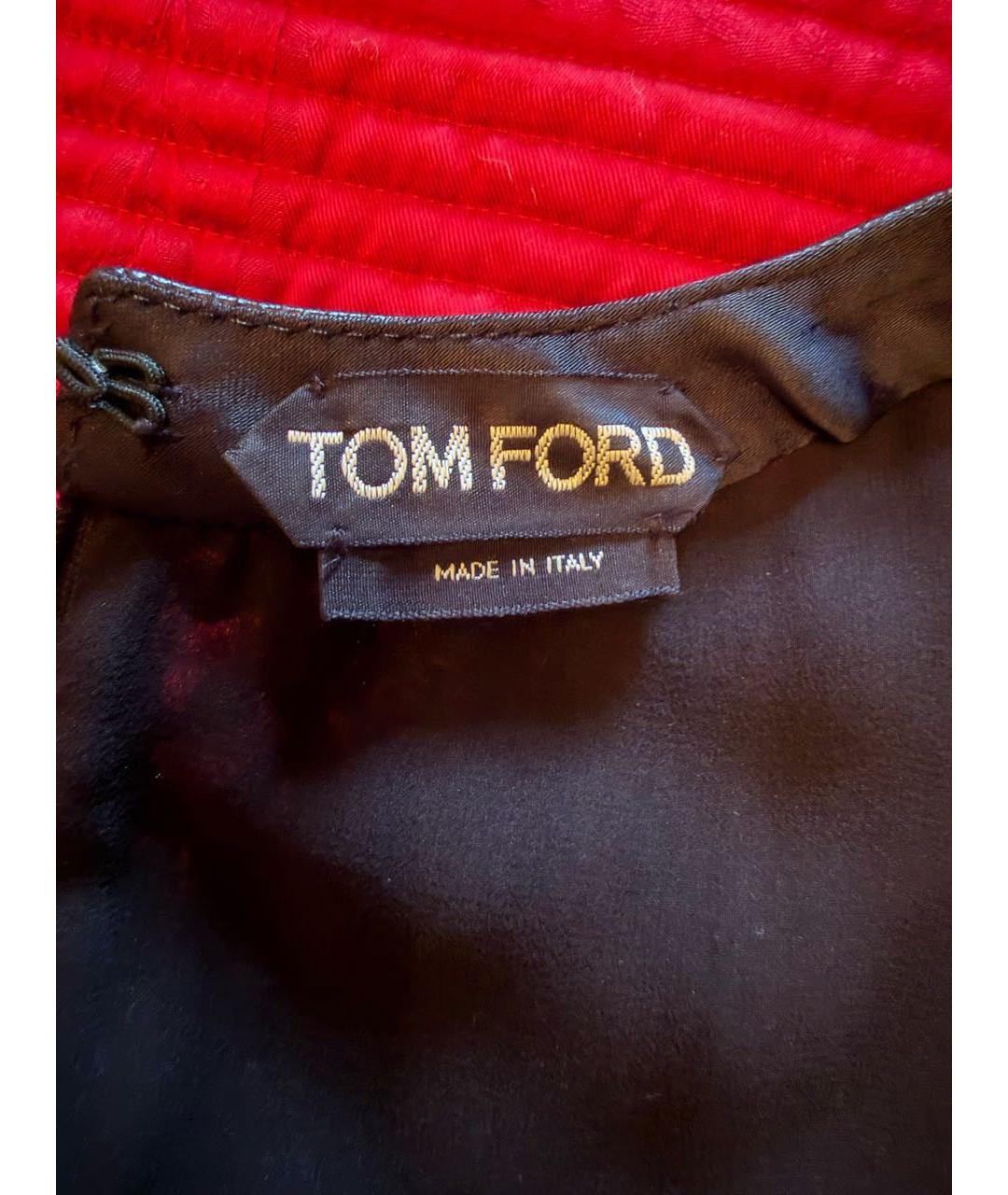 TOM FORD Черное полиэстеровое вечернее платье, фото 7
