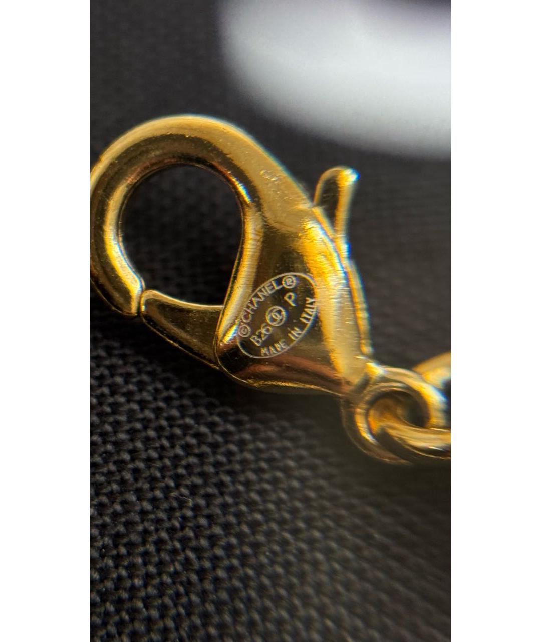 CHANEL Золотой кожаный чокер, фото 3
