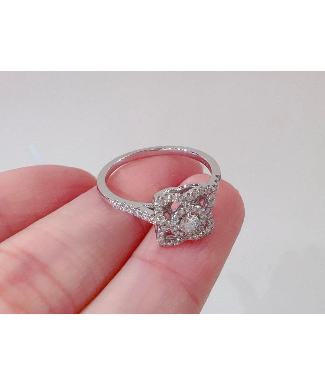 DE BEERS Серебряное кольцо из белого золота, фото 5