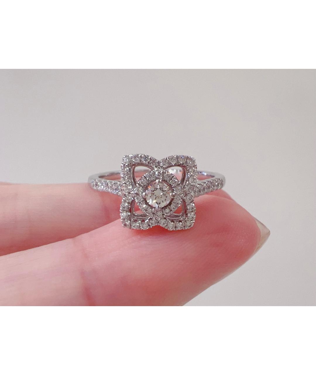 DE BEERS Серебряное кольцо из белого золота, фото 9