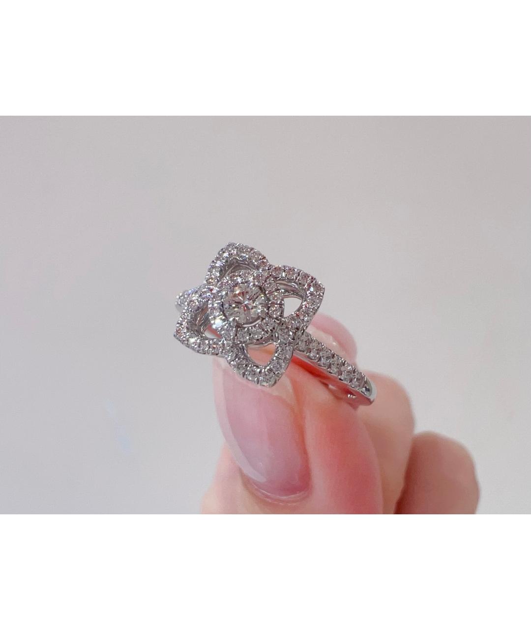 DE BEERS Серебряное кольцо из белого золота, фото 4