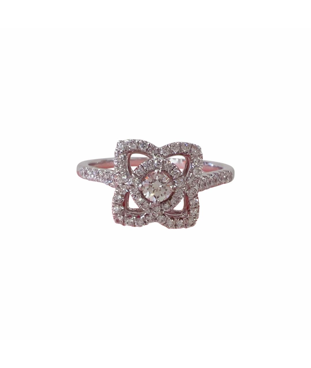 DE BEERS Серебряное кольцо из белого золота, фото 1