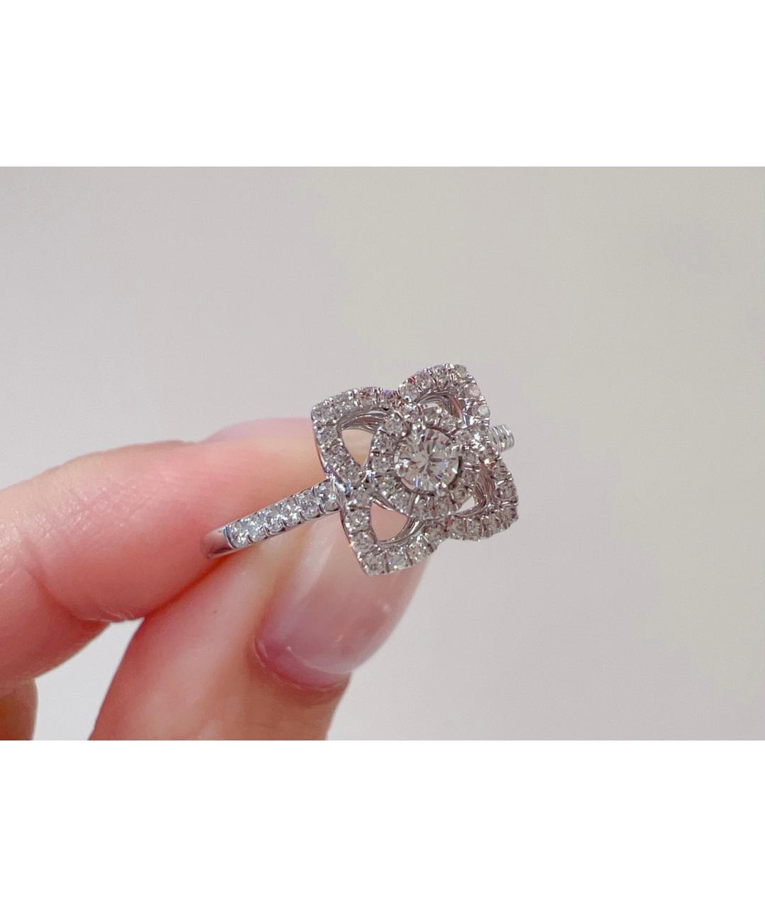 DE BEERS Серебряное кольцо из белого золота, фото 3