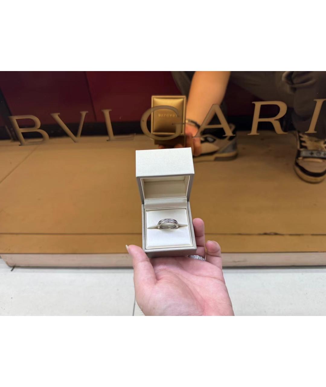 BVLGARI Серебряное кольцо из белого золота, фото 4